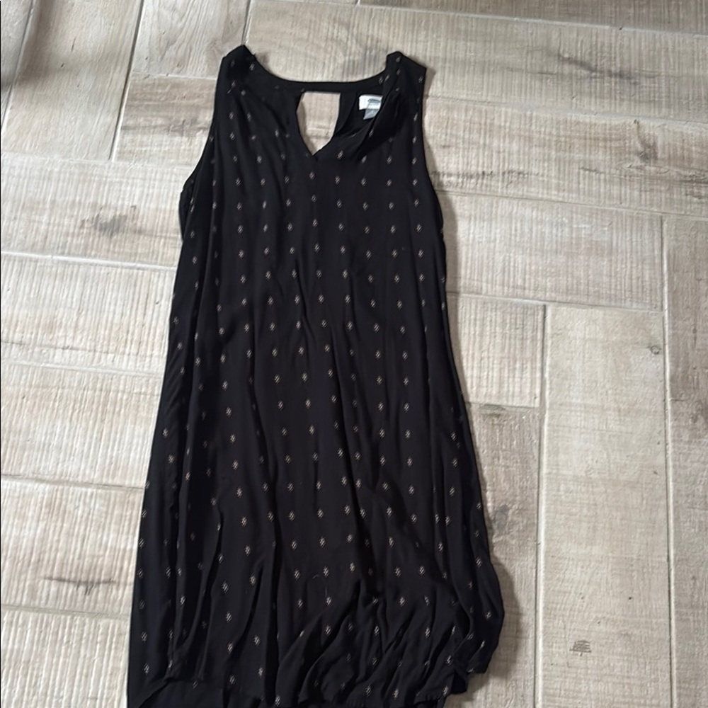 Old Navy Black Patterned Mini Dress